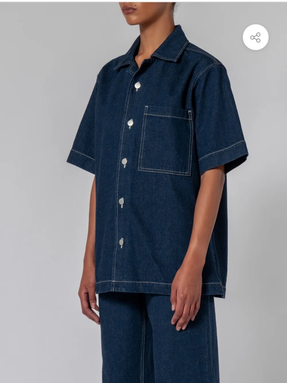 Nobody Denim Dark Indigo Intense Priya Shirt jacket size small NWT